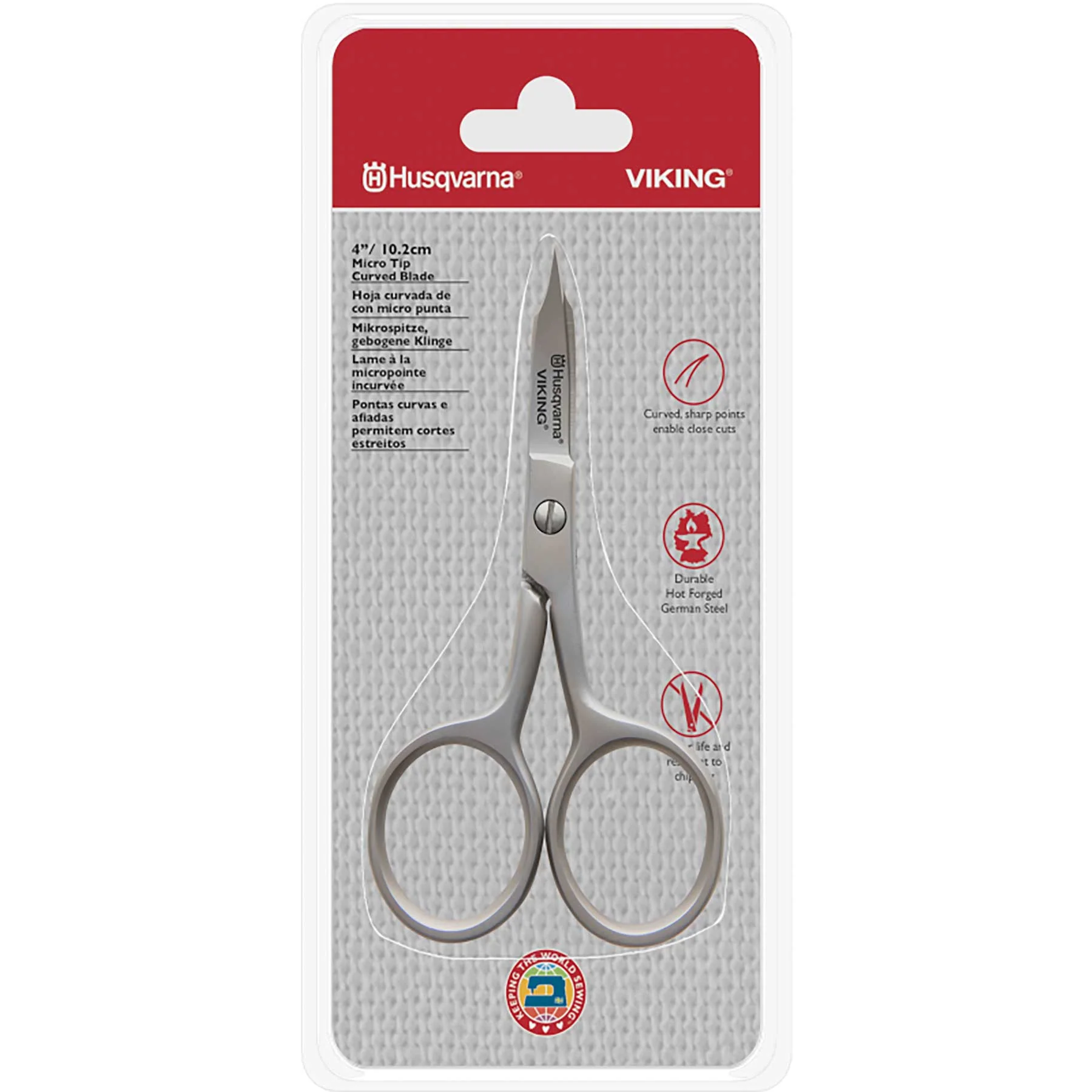HUSQVARNA® VIKING® 10.2cm Micro Tip Curved Blade Scissor - Image 3