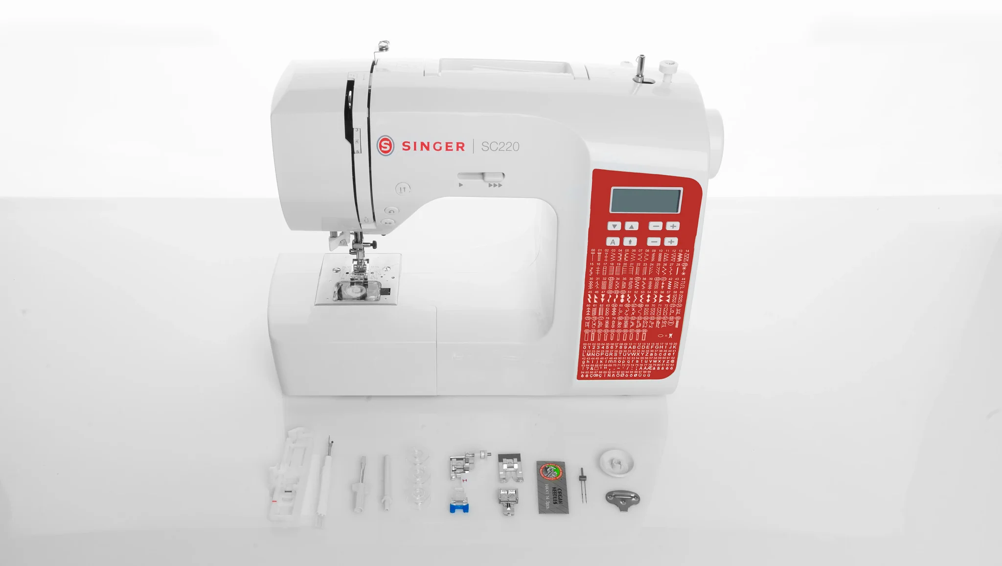 SINGER® SC220 Sewing Machine (Red) - Image 3